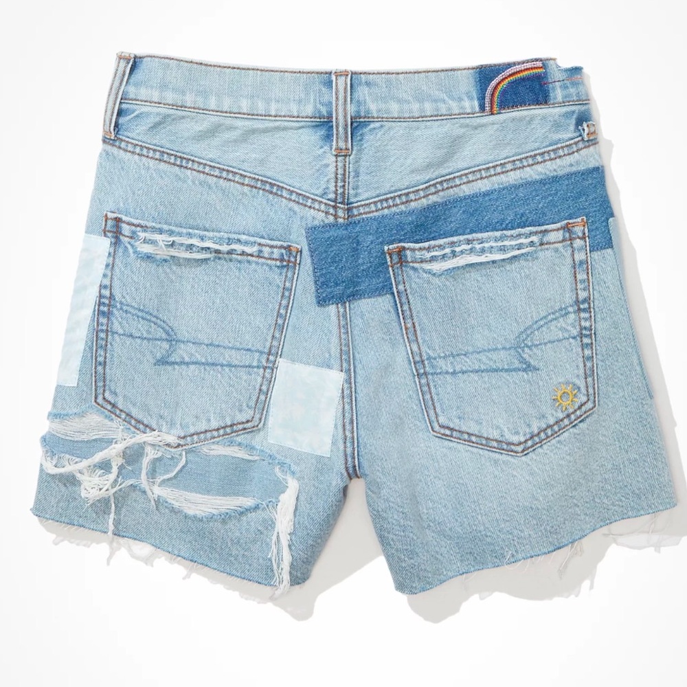 American Eagle Pride Rainbow Sun Patchwork Highes… - image 4